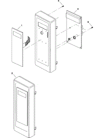 06 - Timer And Escutcheon parts for Menu Master Microwave US11EA / P1330229M from AppliancePartsPros.com