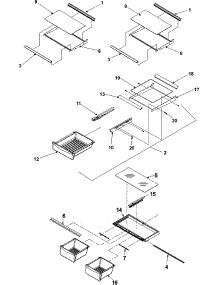 09 - Refrigerator Shelving parts for Amana Refrigerator ABB1922FEB from AppliancePartsPros.com