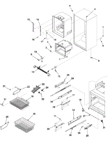 06 - Interior Cabinet & Freezer Shelving parts for Amana Refrigerator ABB1922FEQ from AppliancePartsPros.com