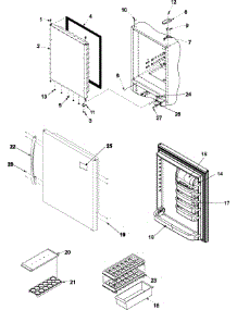 08 - Refrigerator Door parts for Amana Refrigerator ABB222ZDES from AppliancePartsPros.com