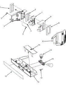 03 - Controls parts for Amana Refrigerator AC2228HEKB / AC2228HEKX0 from AppliancePartsPros.com