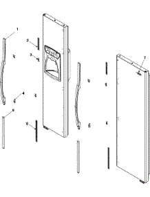 11 - Handles And Trim parts for Amana Refrigerator ACD2234HRQ from AppliancePartsPros.com