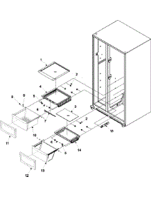04 - Crisper Assy parts for Amana Refrigerator ACD2234HRW from AppliancePartsPros.com