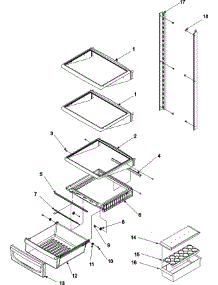 05 - Deli And Ref Shelf parts for Amana Refrigerator ACD2234HRW from AppliancePartsPros.com