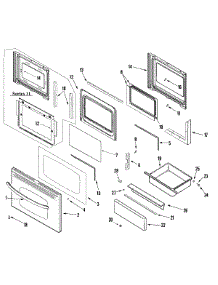 03 - Door / Drawer (Stl) parts for Amana Range AER5722BAS from AppliancePartsPros.com