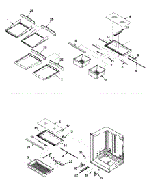 09 - Refrigerator Shelving parts for Amana Refrigerator ARB2217CSL / PARB2217CS2 from AppliancePartsPros.com