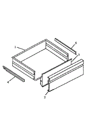07 - Storage Drawer parts for Amana Range ARS636E / P1130640N E from AppliancePartsPros.com