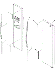 10 - Handles And Trim (Asd2325keb / Q / W) parts for Amana Refrigerator ASD2325KEW from AppliancePartsPros.com