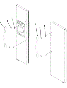10 - Handles And Trim Series 50+ parts for Amana Refrigerator ASD2620HRW from AppliancePartsPros.com