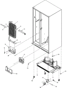 06 - Evaporator Assy And Rollers Series 50+ parts for Amana Refrigerator ASD2620HRZ from AppliancePartsPros.com
