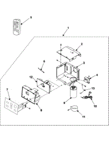 02 - Control Assembly parts for Samsung Room Air Conditioner AW129CB/XAA from AppliancePartsPros.com