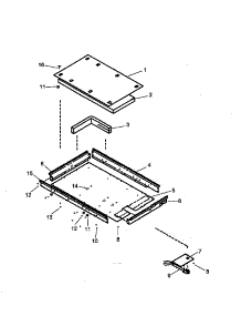 02 - Heater Box Assy parts for Amana Cooktop CAK2T30E2 / P1131582N E from AppliancePartsPros.com
