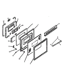07 - Oven Door Assy parts for Amana Range CARH664E / P1142622N E from AppliancePartsPros.com