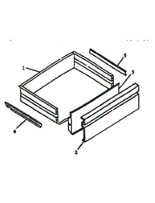 08 - Storage Drawer parts for Amana Range CARR629L / P1142619N L from AppliancePartsPros.com