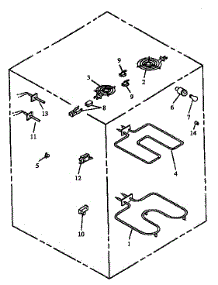 03 - Electrical Components parts for Amana Range CARR632E / P1142620N E from AppliancePartsPros.com