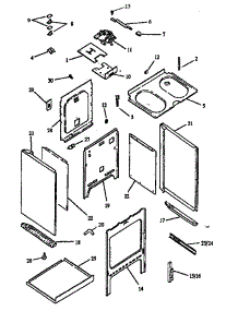02 - Cabinet Assy parts for Amana Range CARR632WW / P1142624NWW from AppliancePartsPros.com