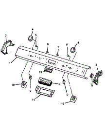 03 - Control Panel parts for Amana Range CARS637E / P1130644N E from AppliancePartsPros.com