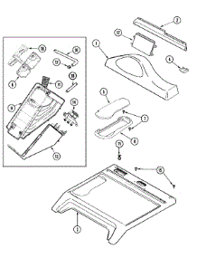 04 - Control Panel & Top parts for Maytag Washer MAH6500AWQ from AppliancePartsPros.com