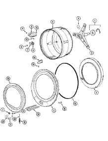08 - Spinner Assembly & Outer Tub Cover parts for Maytag Washer MAH6500AWQ from AppliancePartsPros.com