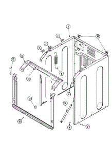 02 - Cabinet-Front parts for Maytag Washer MAH6500AWW from AppliancePartsPros.com