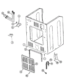 03 - Cabinet-Rear parts for Maytag Washer MAH6500AWW from AppliancePartsPros.com