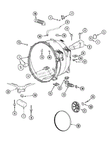 07 - Outer Tub parts for Maytag Washer MAH6500AWW from AppliancePartsPros.com