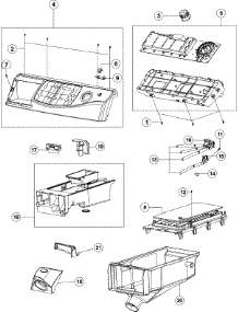 02 - Control Panel, Dispenser parts for Maytag Washer MAH8700AWW from AppliancePartsPros.com