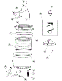 04 - Inner - Outer Tub parts for Maytag Washer MAV408DAWK from AppliancePartsPros.com
