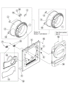 04 - Front Panel - Drum parts for Maytag Dryer MDE2400AZW from AppliancePartsPros.com