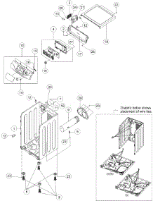 02 - Control Panel - Cabinet parts for Maytag Dryer MDE9700AZM from AppliancePartsPros.com