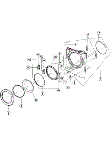 02 - Door - Front Panel parts for Maytag Dryer MDG6700AWW from AppliancePartsPros.com