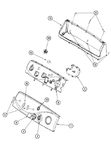 02 - Control Panel parts for Maytag Dryer MDG8400AWQ from AppliancePartsPros.com