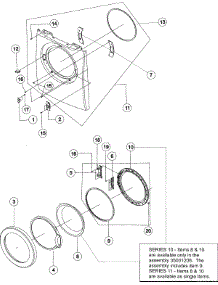 04 - Front - Door parts for Maytag Dryer MDG9700AWM from AppliancePartsPros.com
