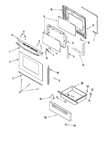 03 - Door / Drawer parts for Maytag Range MERS751BAB from AppliancePartsPros.com