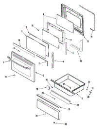 03 - Door / Drawer (Stl) parts for Maytag Range MERS751BAS from AppliancePartsPros.com