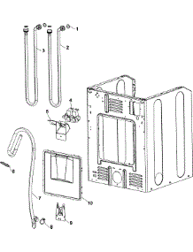03 - Cabinet Rear parts for Amana Washer NAH6800AWW from AppliancePartsPros.com