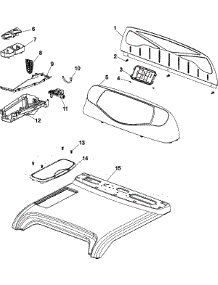 04 - Control Panel And Top parts for Amana Washer NAH6800AWW from AppliancePartsPros.com
