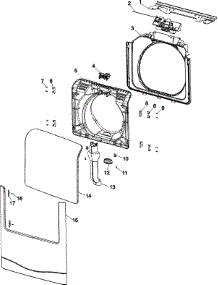 05 - Door And Front Panel parts for Amana Washer NAH6800AWW from AppliancePartsPros.com