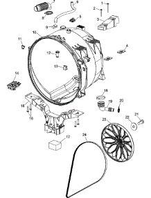 07 - Outer Tub parts for Amana Washer NAH6800AWW from AppliancePartsPros.com