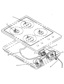 02 - Electrical Components parts for Modern Maid Cooktop PGT153UWW / P1142506N W from AppliancePartsPros.com