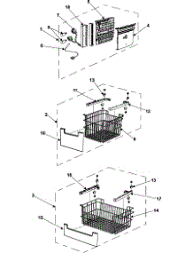 03 - Freezer Shelves parts for Samsung Refrigerator RB215BSSW from AppliancePartsPros.com
