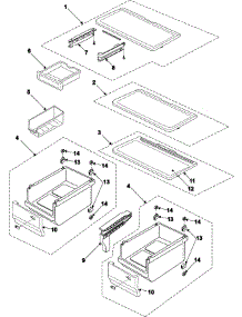 09 - Refrigerator Shelves parts for Samsung Refrigerator RB215BSSW from AppliancePartsPros.com