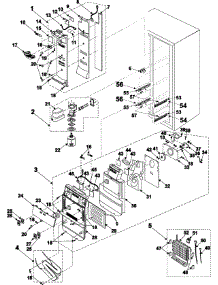 10 - Refrigerator Compartment parts for Samsung Refrigerator RS2555SL from AppliancePartsPros.com