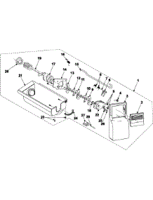 07 - Ice Bin parts for Samsung Refrigerator RS2644SW from AppliancePartsPros.com