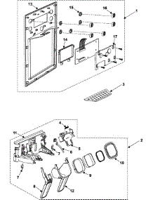 02 - Fountain parts for Samsung Refrigerator RS267LABP from AppliancePartsPros.com