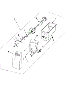 07 - Ice Bin parts for Samsung Refrigerator RS267LASH from AppliancePartsPros.com