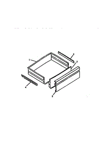 08 - Storage Drawer parts for Caloric Range RST310UK / P1130738N K from AppliancePartsPros.com