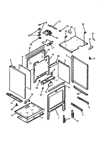 05 - Oven Cavity Assy parts for Caloric Range RST310UWW / P1130739N from AppliancePartsPros.com