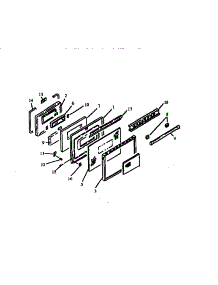 06 - Oven Door parts for Caloric Range RST310UWW / P1130739N from AppliancePartsPros.com