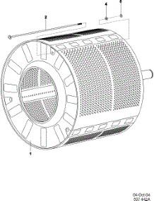 04 - Inner Tub parts for Maytag Washer MFS50PNFVS from AppliancePartsPros.com